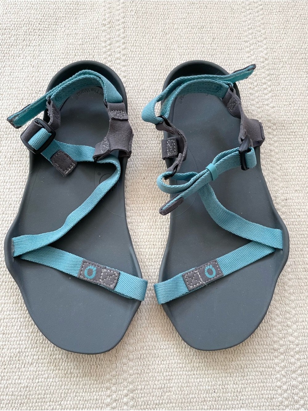 Xero Shoes Z-trail EV Sandals Barefoot Minimalist Women's 7 Blue Trail Hiking